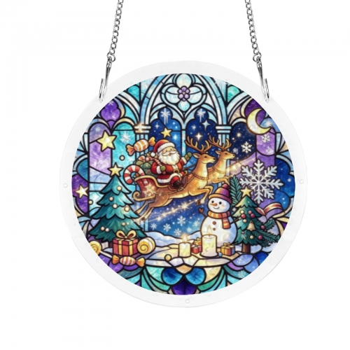 Round Acrylic Puzzle Ornament | Ships from USA