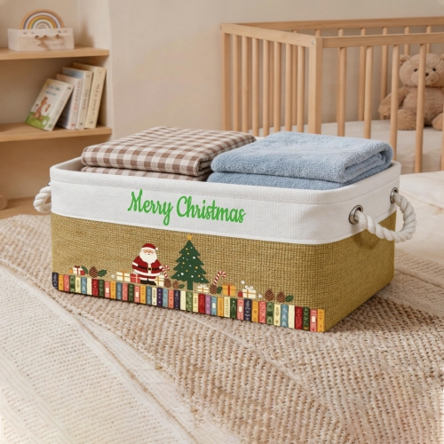 Custom Beige Storage Basket ( Small )