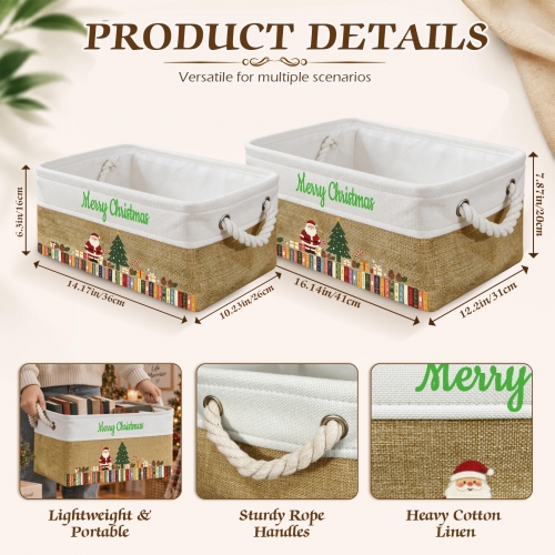 Custom Beige Storage Basket ( Small )