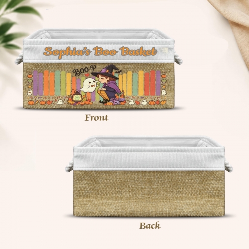 Custom Beige Storage Basket ( Large )