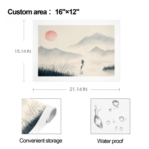 Art Print 16" x 12" ( Set of 4 ) | Ships from USA