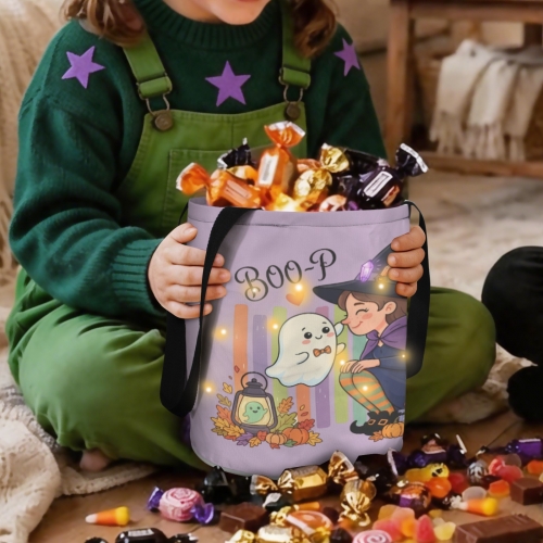 Halloween Warm White LED Light-Up Candy Bag