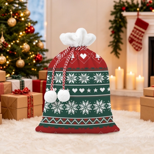 Christmas Drawstring  Gift Bag