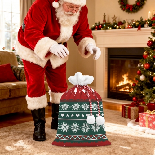 Christmas Drawstring  Gift Bag