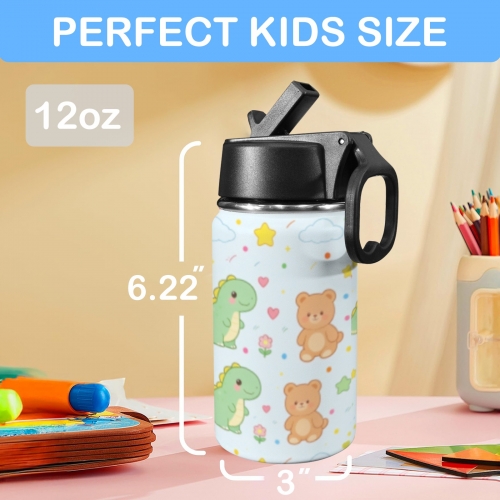 12oz Kids Insulated Water Bottle ( USA Fulfillment - Carrollton )