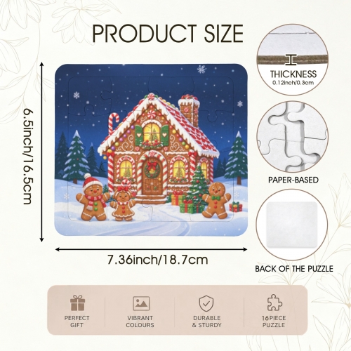 16-Piece Horizontal Paperboard Jigsaw Puzzle ( USA Fulfillment - Chicago )