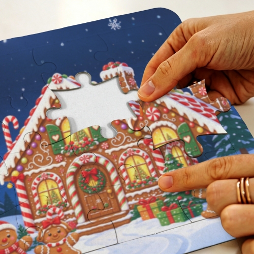 16-Piece Horizontal Paperboard Jigsaw Puzzle ( USA Fulfillment - Chicago )