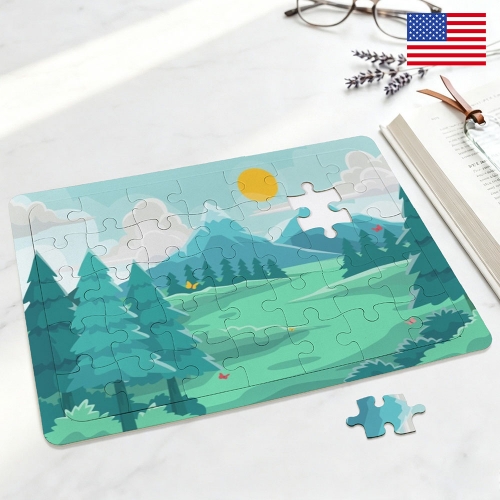 35-Piece Horizontal Paperboard Jigsaw Puzzle ( USA Fulfillment - Chicago )