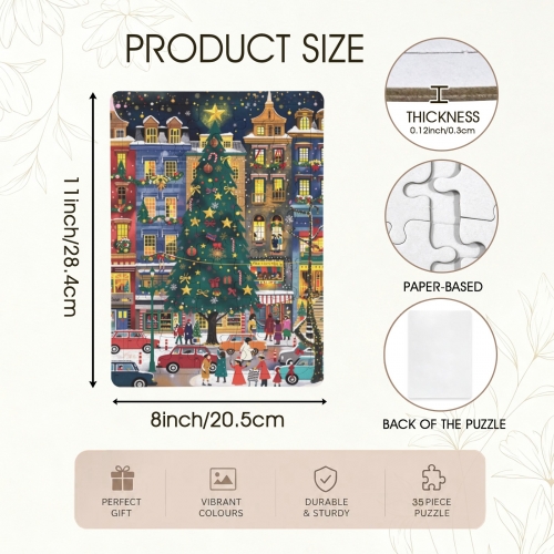 35-Piece Vertical Paperboard Jigsaw Puzzle ( USA Fulfillment - Chicago)
