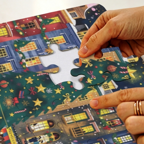 35-Piece Vertical Paperboard Jigsaw Puzzle ( USA Fulfillment - Chicago)
