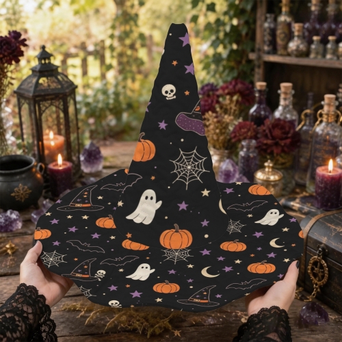 Halloween Quilted Witch Hat