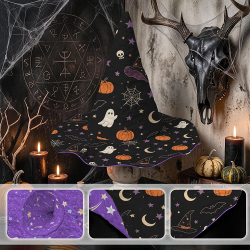 Halloween Quilted Witch Hat