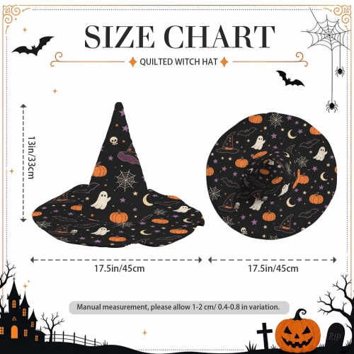Halloween Quilted Witch Hat