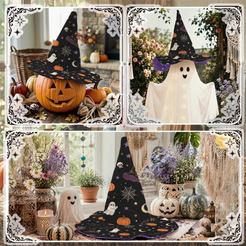 Halloween Quilted Witch Hat