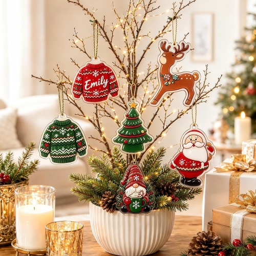 Custom Shaped Acrylic Ornament 10cm