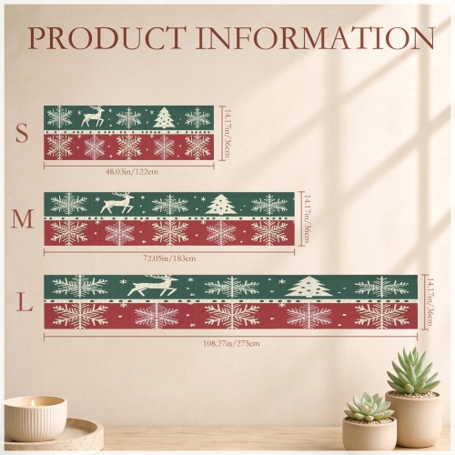 Personalized Quilted Table Runner 122 x 36cm
