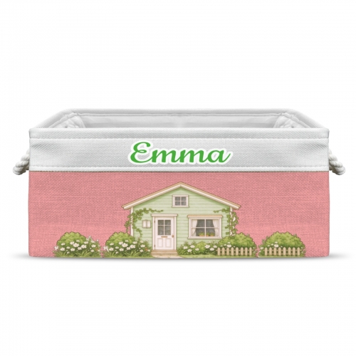 Custom Light Pink Storage Basket ( Small )