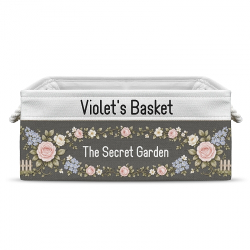 Custom Grey Storage Basket ( Small )