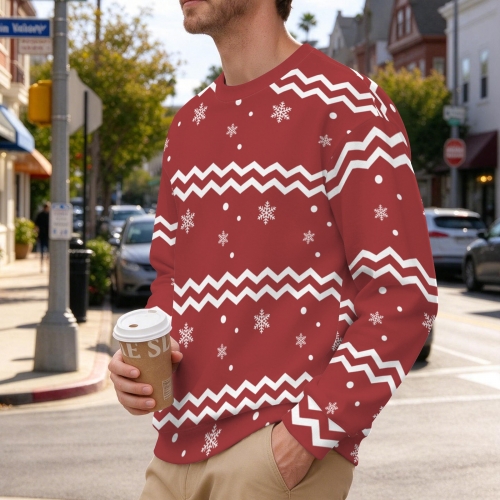 Men's All Over Print Sweater ( Model H75 ) ( US Fulfillment - Queens )