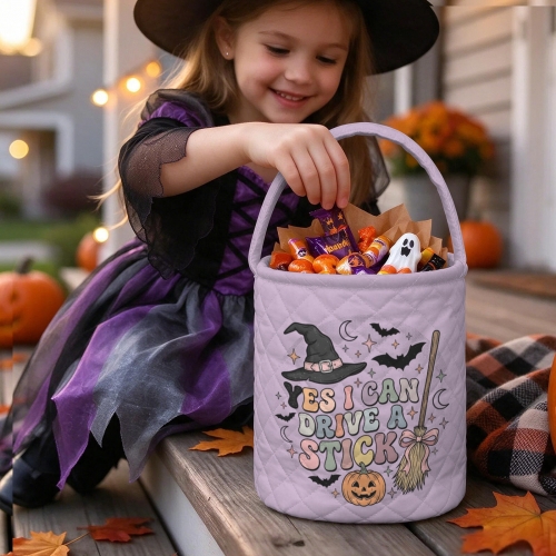 Personalized Quilted Storage Bucket