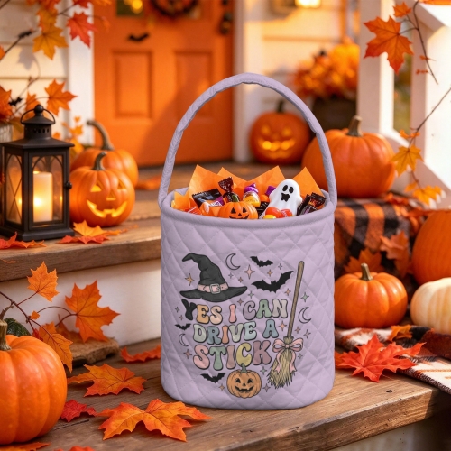 Personalized Quilted Storage Bucket