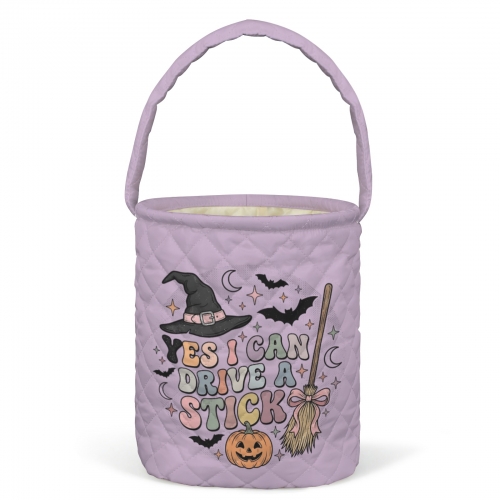 Personalized Quilted Storage Bucket
