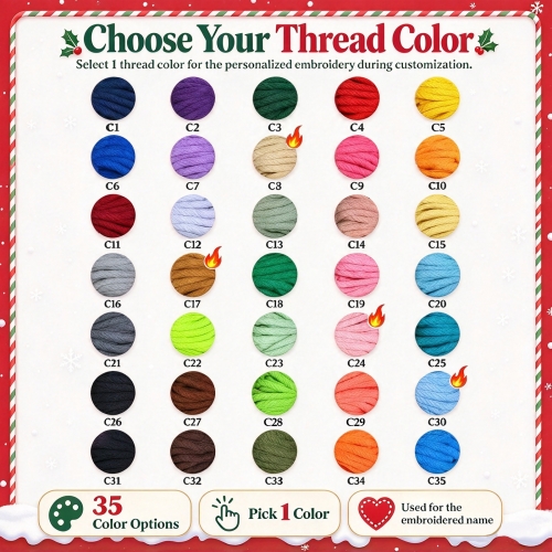 Personalized Hanging Christmas Advent Calendar with Pockets