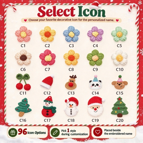 Personalized Hanging Christmas Advent Calendar with Pockets