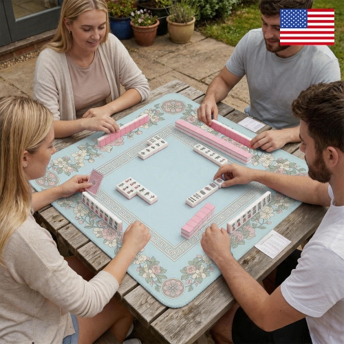 Mahjong Mat 33" x 33" ( Rolled ) ( USA Fulfillment –California  )