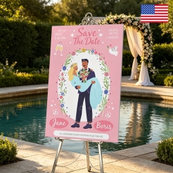 Yard Sign 12" x 18" ( Stand Not Included & Two-Sided Same Print ) (US Fulfillment - California )