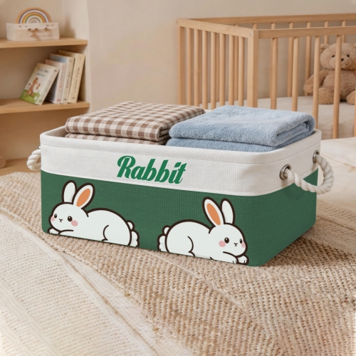 Custom Green Storage Basket ( Small )