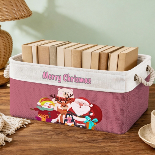 Custom Pink Storage Basket ( Large )