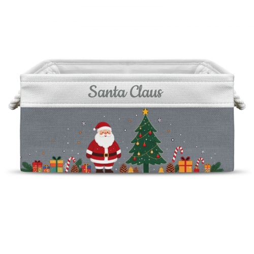 Custom Light Blue Storage Basket ( Large )