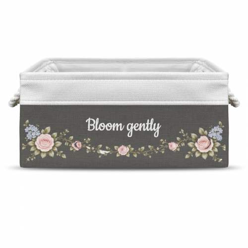 Custom Grey Storage Basket ( Large )