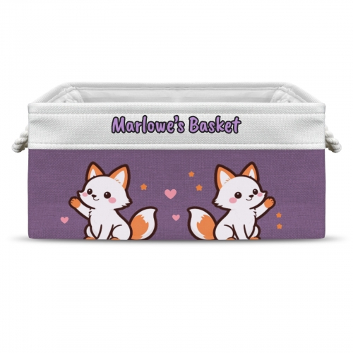 Custom Purple Storage Basket ( Large )