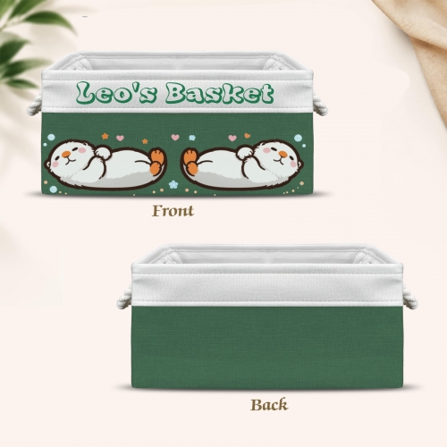Custom Green Storage Basket ( Large )