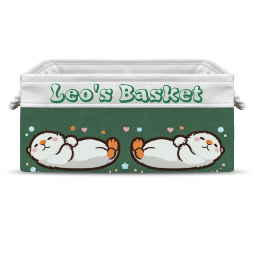 Custom Green Storage Basket ( Large )
