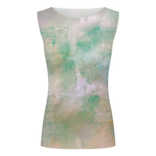 Women's Sleeveless Sheer Mesh Top