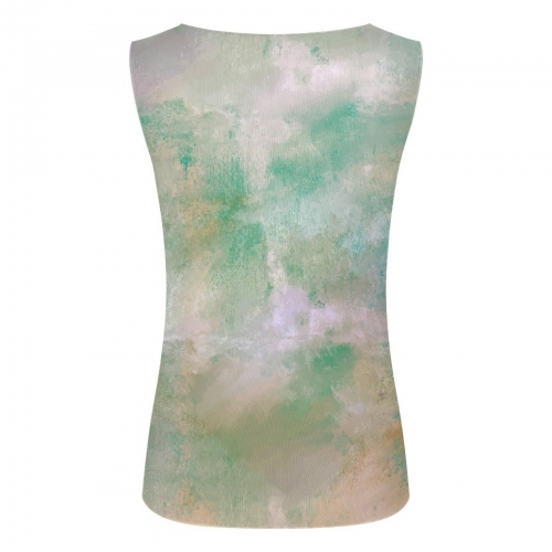 Women's Sleeveless Sheer Mesh Top