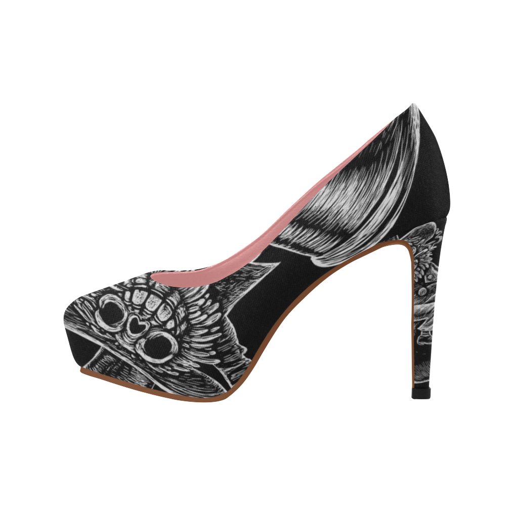 printed high heels