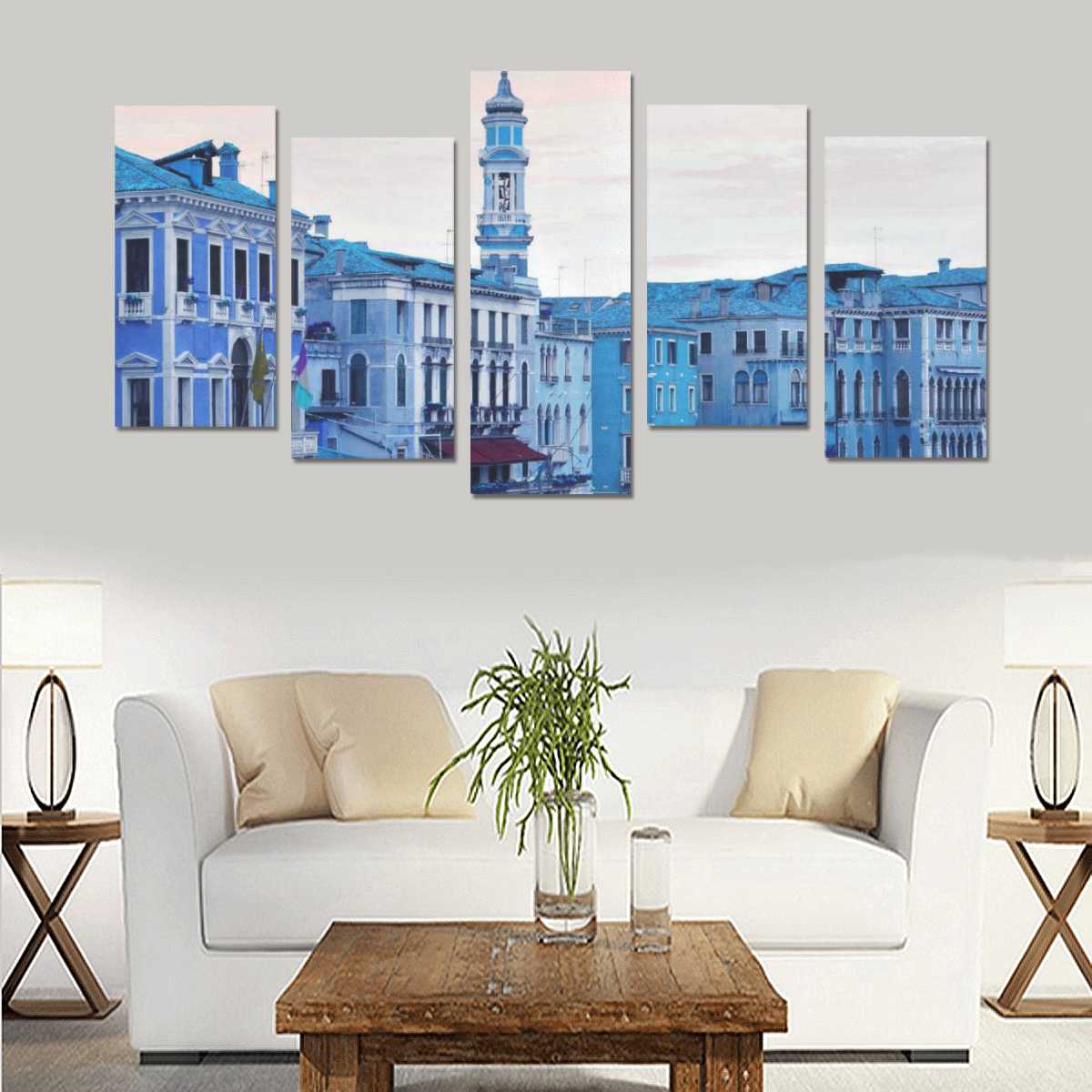 Custom Print Canvas Wall Art Prints (No Frame) 5Pieces/Set F