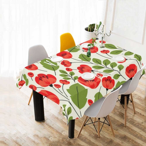 Cotton Linen Tablecloth 90"x60"