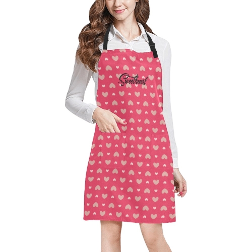 All Over Print Adjustable Apron with Pocket for Women
