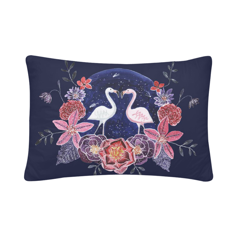 Rectangle Pillow Case 20" x 30"(One Side)(No Zipper) Set of 2) Custom