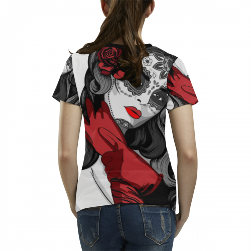 Women's All Over Print T-shirt (USA Size) (Model T40) (Large Size)