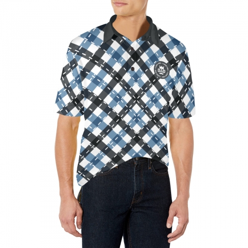 Men's All Over Print Polo Shirt (Model T55)
