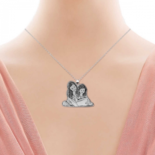 Personalized Mom Necklace Titanium Steel