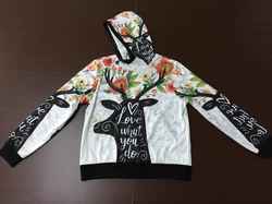 Women's All Over Print Turtleneck Pullover Hoodie (Model H24)