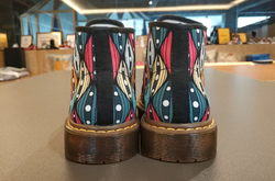 Women's Canvas Chukka Boots Large Size (Model 2402-1)