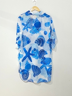 Chiffon Shirt Dress Cover Up ( Model H52 )